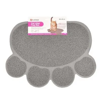 Flamingo Pati Şeklinde Gri Kedi Paspası 40*30 Cm - 1