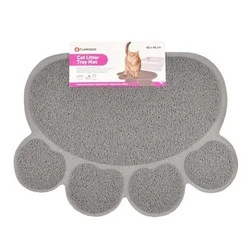 Flamingo Pati Şeklinde Gri Kedi Paspası 60*45 Cm