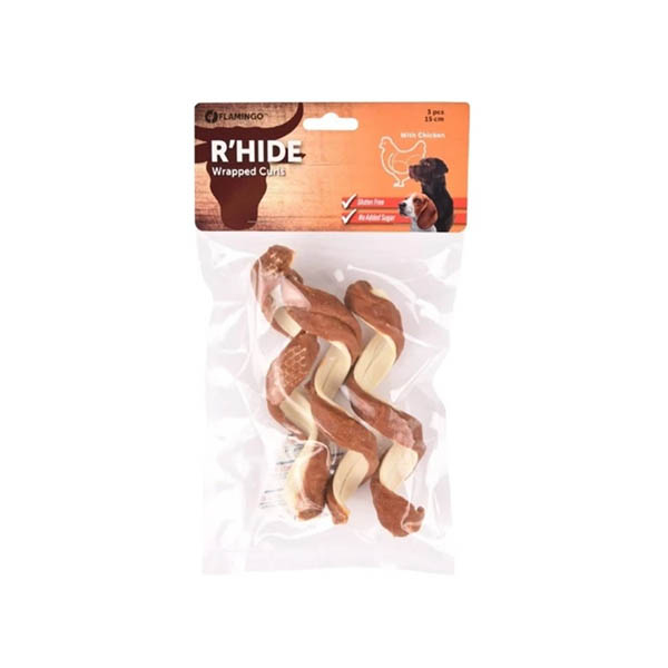 Flamingo R'Hide Ördekli Glutensiz Tavuklu Köpek Ödül Maması 15CM - 1