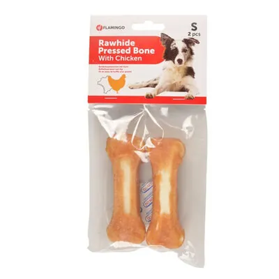 Flamingo Tavuk Kaplı Kemik Ödül Maması 2 Adet 10 Cm - 1