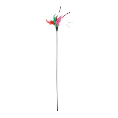 Flamingo Tüylü Kedi Oltası 48 Cm - 1