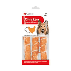 Flamingo Wrap Et Sargılı Köpek Ödül Çubuk 3 lü 155 Gr