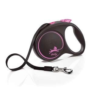 Flexi BLACK DESING 5M SERIT L PEMBE