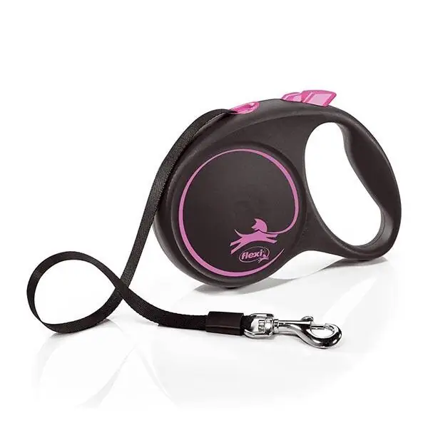 Flexi BLACK DESING 5M SERIT L PEMBE - 1