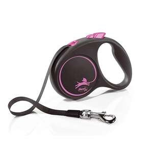 Flexi BLACK DESING 5M SERIT S PEMBE