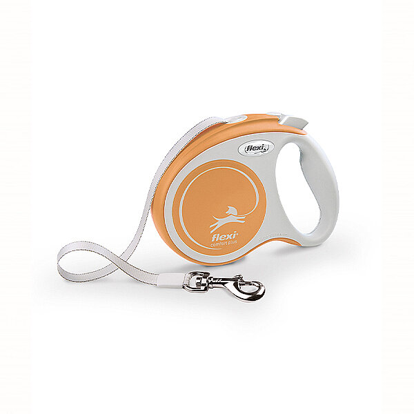 Flexi Comfort Plus Otomatik Şerit Köpek Gezdirme Kayışı 5m (Sarı) [S] - 1