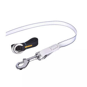Flexi Glam Swarovski Otomatik Şerit Köpek Gezdirme Kayışı 3 m (Beyaz) (S) - 3