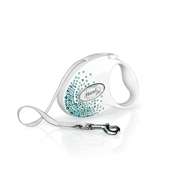 Flexi Glam Splash Ocean S Beden Beyaz 3MT Şerit Tasma - 1