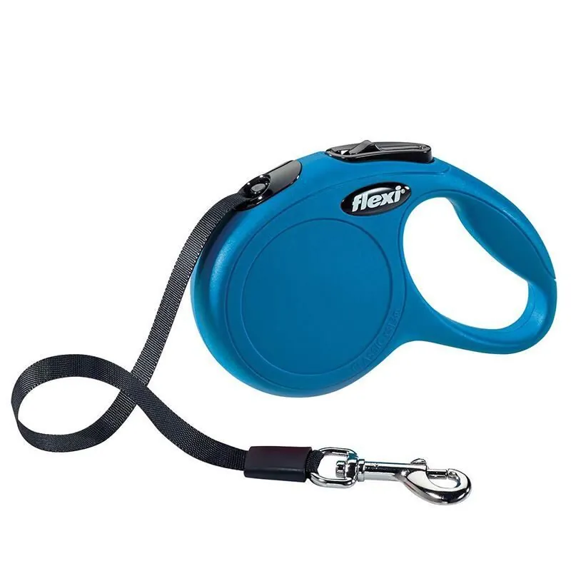 Flexi New Classic Otomatik Şerit Köpek Tasması 50 KG - 5M Large Mavi - 1