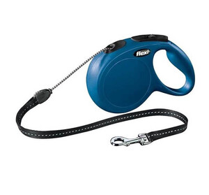 Flexi New Classic Otomatik İp Köpek Gezdirme Kayışı 8m (Mavi) [M]