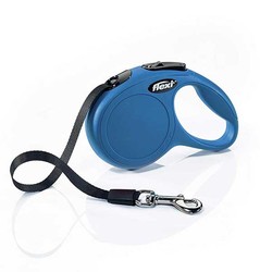 Flexi New Classic Şerit Otomatik Tasma Mavi