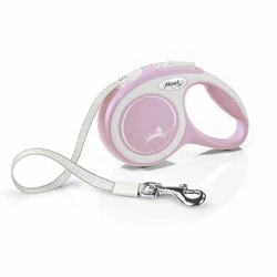 Flexi New Comfort Beyaz Şerit Köpek Gezdirme Tasması S - 5M