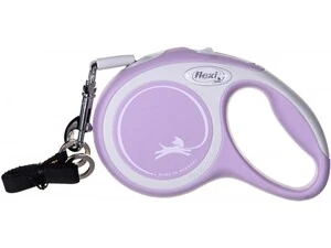 Flexi New Comfort Beyaz Şerit Kedi ve Köpek Gezdirme Tasması XS - 3M- Pembe