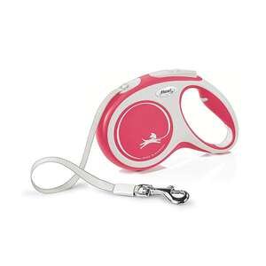 Flexi New Comfort Otomatik Şerit Köpek Tasması 25 KG - 5M Medium Kırmızı