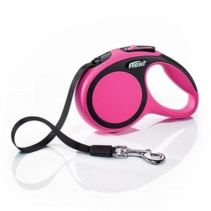 Flexi New Comfort Şerit Kedi ve Köpek Gezdirme Tasması S - 5M-Pembe