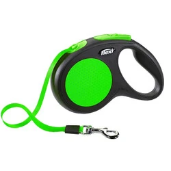 Flexi Neon Otomatik Şerit Köpek Tasması 50 KG - 5M Large Yeşil