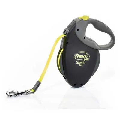 Flexi New Neon Sarı Otomatik Şerit Gezdirme Tasması Large Giant 8M - 1