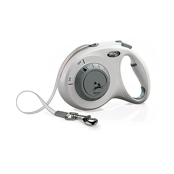 Flexi Select Köpek Otomatik Şerit Gezdirme Kayışı Gri - 7 M