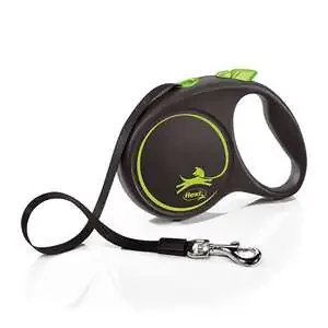 Flexi Siyah Design Otomatik Şerit Gezdirme Large 5 Mt - Yeşil