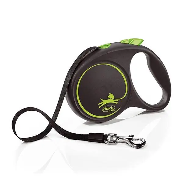 Flexi Siyah Design Otomatik Şerit Gezdirme Large 5 Mt - Yeşil - 1