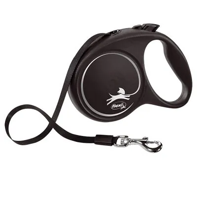 Flexi Siyah Design Otomatik Şerit Gezdirme Medium 5 Mt - 1