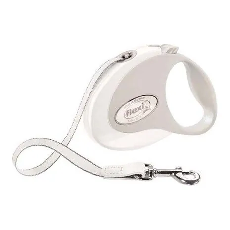 Flexi Style Otomatik Şerit Köpek Tasması 12 KG - 3M Small Beyaz - 1