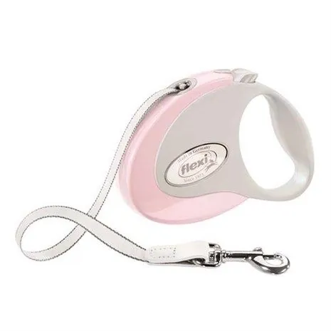 Flexi Style Otomatik Şerit Köpek Tasması 12 KG - 3M Small Pembe - 1