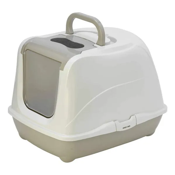 Moderna Flip Kapalı Kedi Tuvaleti 50 cm Gri - 1