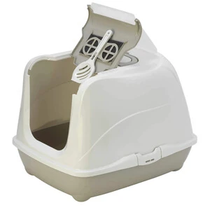 Moderna Flip Kapalı Kedi Tuvaleti 50 cm Gri - 3