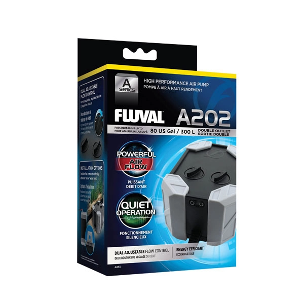 Fluval Air 202 Hava Motoru Çift Çıkışlı - 1