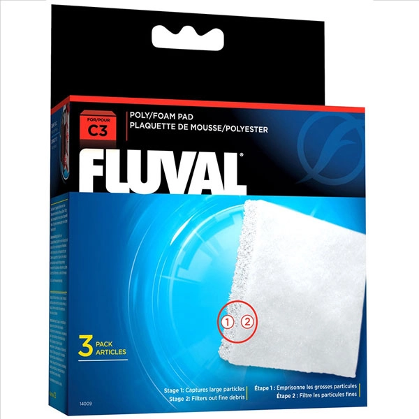 Fluval C3 Filtre Süngeri (3 Lü) - 1