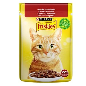 Friskies Sığır Etli Sos İçerisinde Yaş Kedi Maması 85 Gr