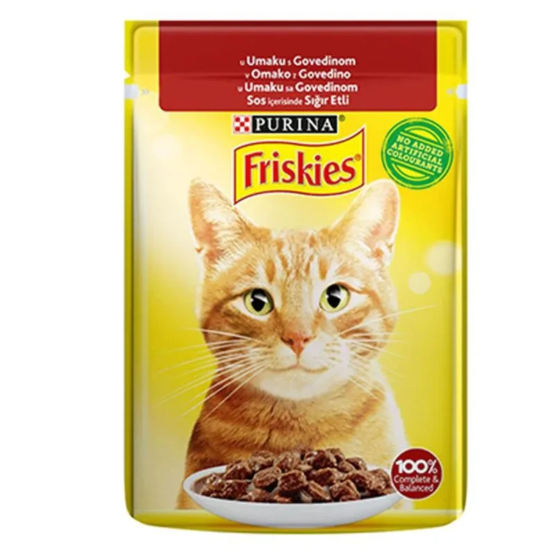 Friskies Sığır Etli Sos İçerisinde Yaş Kedi Maması 85 Gr - 1