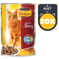 Friskies Sığır Etli Yaş Kedi Maması 100 GR * 20 Adet