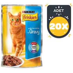 Friskies Somon Balıklı Yaş Kedi Maması 100 GR * 20 Adet