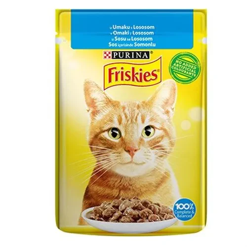 Friskies Somonlu Sos İçerisinde Yaş Kedi Maması 85 Gr - 1