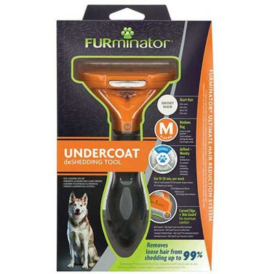 Furminator Kısa Tüylü Orta Irk Köpek Tüy Alma Tarağı M - 1