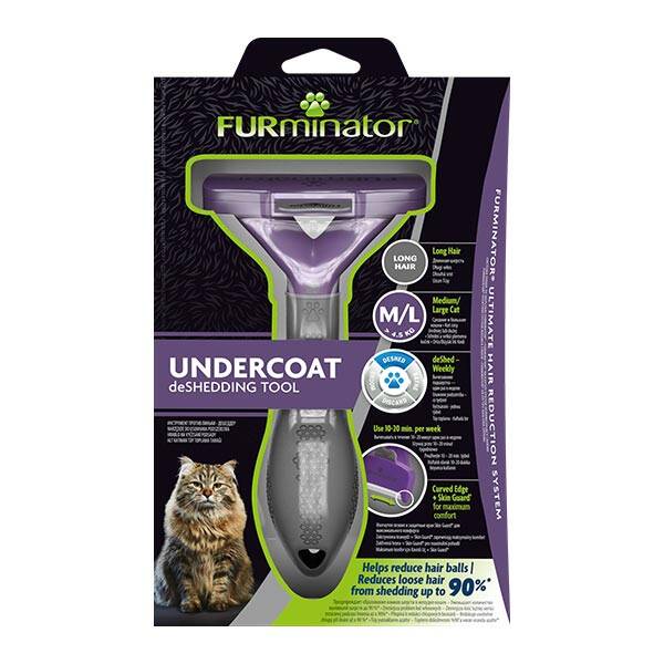 Furminator Uzun Tüylü Kediler İçin Tarak M/L - 1