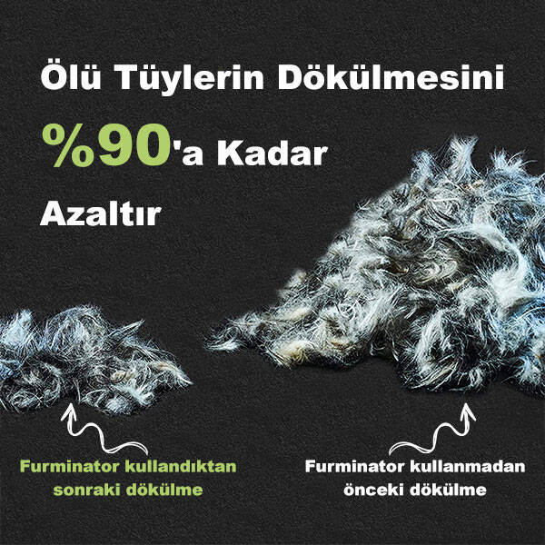 Furminator Uzun Tüylü Kediler İçin Tarak M/L - 6