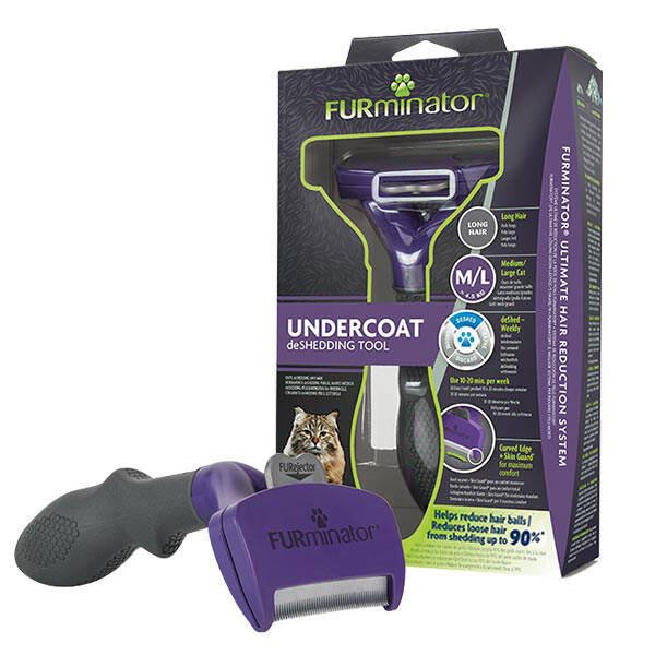 Furminator Uzun Tüylü Kediler İçin Tarak M/L - 2