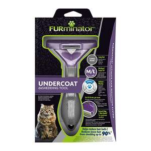 Furminator Uzun Tüylü Kediler İçin Tarak M/L