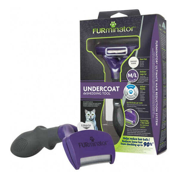 Furminator Kısa Tüylü Kediler İçin M/L Tarak - 2
