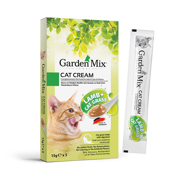 Garden Mix Kedi Kreması Kuzu+Kedi Otu 15Gr*5 - 1
