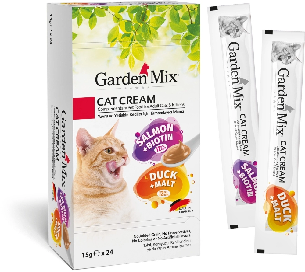 Garden Mıx Kedi Kreması Xxl Somon+ördek 15gr - 1