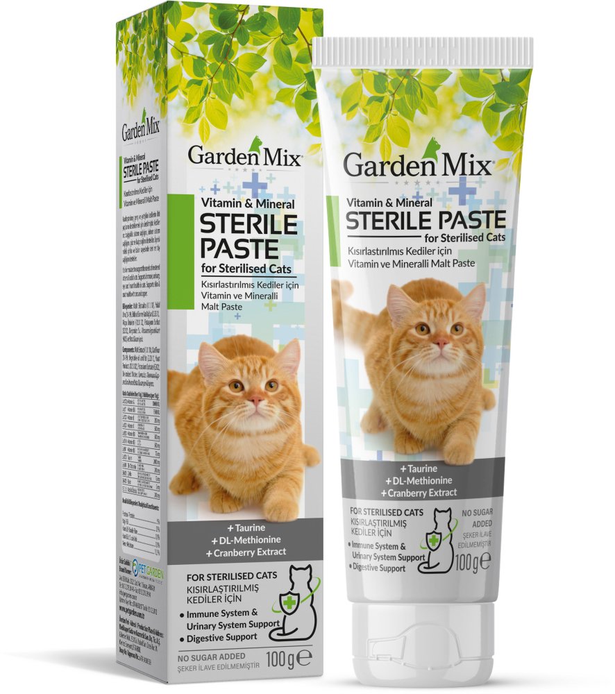 Garden Mix Kedi Steril Multivitamin Macun 100 Gram - 1