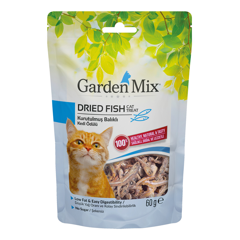 Gardenmix Kurutulmuş Balıklı Kedi Ödül Maması 60 g - 1
