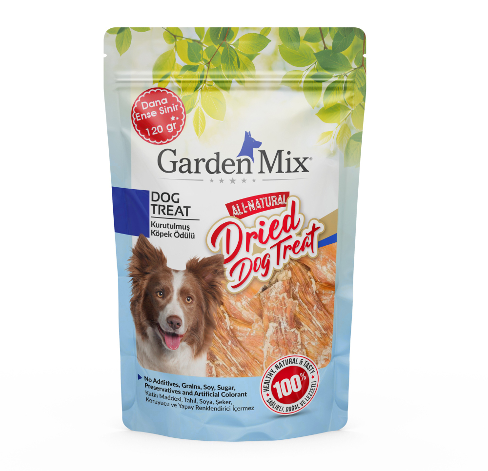 Gardenmix Kurutulmuş Dana Ense Siniri Köpek Ödül Maması 120 g - 1