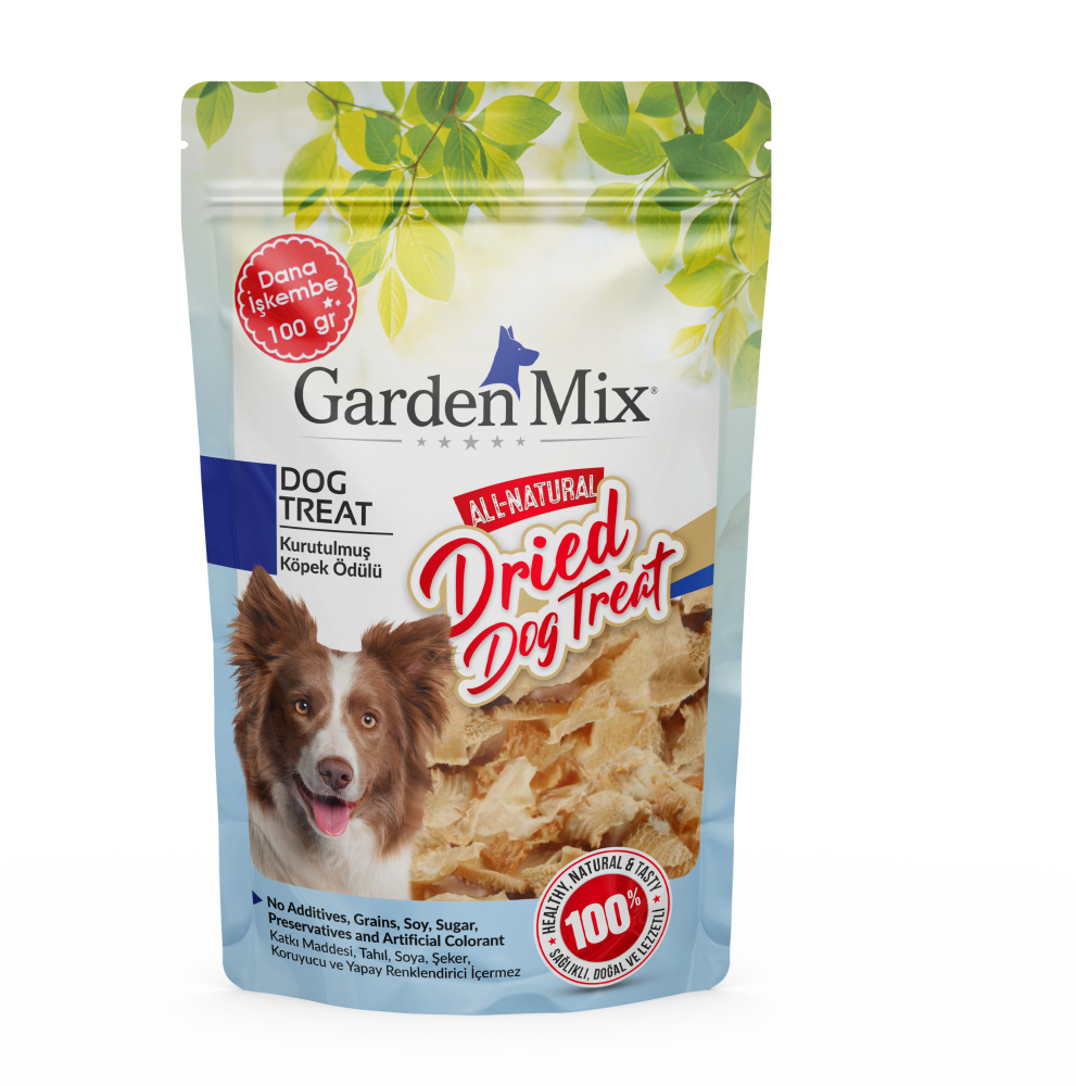 Gardenmix Kurutulmuş Dana İşkembesi Köpek Ödül Maması 100 g - 1