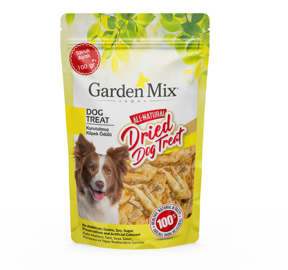 Gardenmix Kurutulmuş Tavuk Ayağı Köpek Ödül Maması 100 g - 1