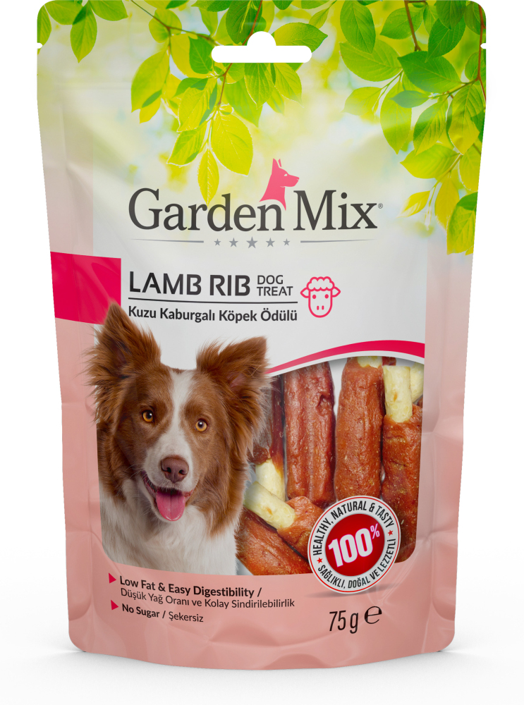 Gardenmix Kuzu Kaburgalı Köpek Ödül Maması 75 g - 1